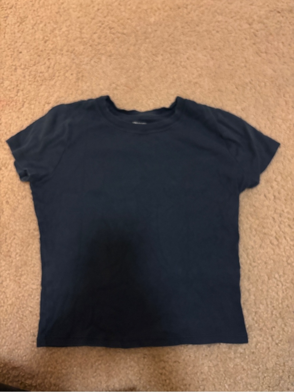 Hollister Navy Short Sleeve Crew Tee